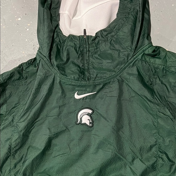 Nike Michigan State Spartans Green Hooded Windbreaker - Picture 2 of 5